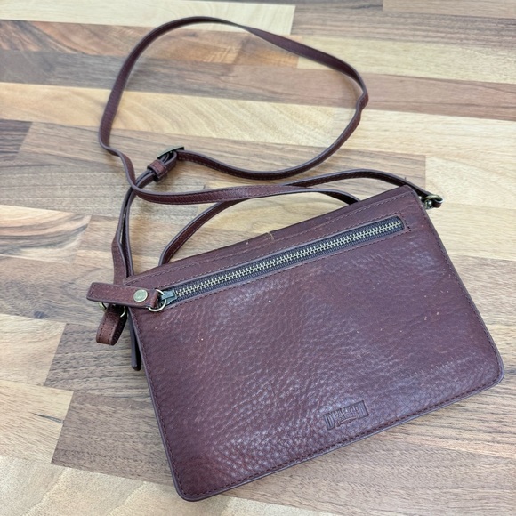 Duluth Trading Lifetime Leather Organizer Wallet / Detachable Crossbody Brown - Picture 8 of 11